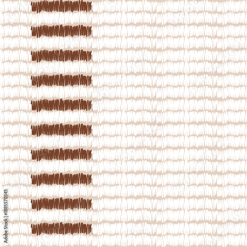 Monochrome abstract brush strokes seamless pattern with handcrafted texture. Modern geometric simple design, neutral home decor 