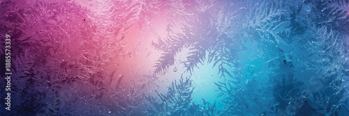 Abstract Frosted Forest Ice Texture Background