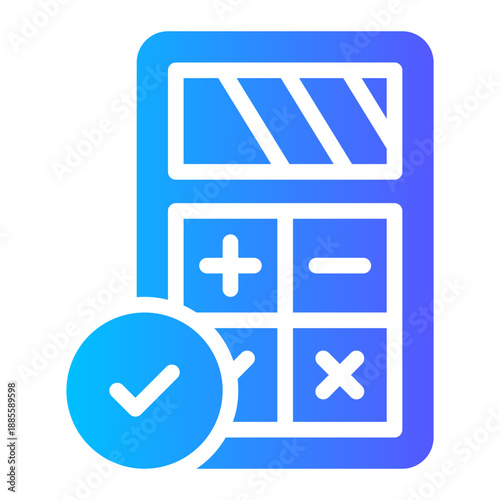 calculating gradient icon