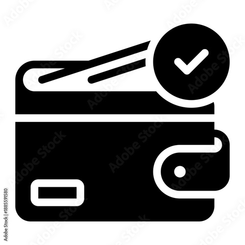 wallet glyph icon