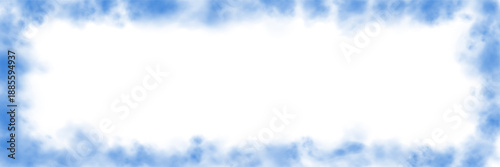 Blue smoke or haze frame, overlay effect, magic fog, vapor. Abstract vector illustration	
