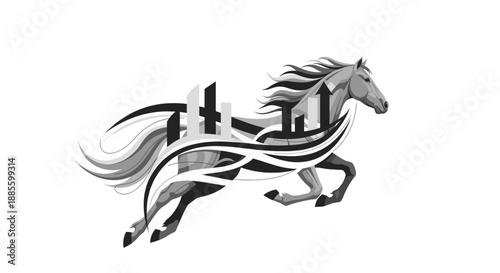 A dynamic and minimalist graphic of sweeping lines evokes a sense of speed and momentum, perfect for illustrating progress, innovation, or creative co