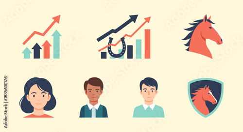 A cheerful illustration of a woman's face, ideal for representing positive attitudes, self-care content, or personal branding. Clean and versatile.