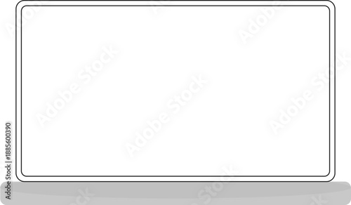 Laptop mockup with a blank screen for content display