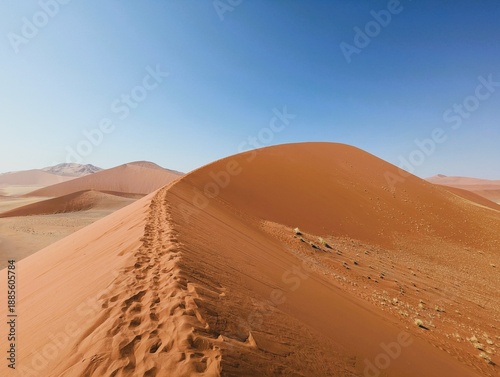 dune 45, sossusvlei dunes, namibia desert, namib-naukluft national park, sossusvlei, namib desert, red sand dune, desert photography, panoramic, namib-naukluft, desolate, vlei, trekking in sand, deser