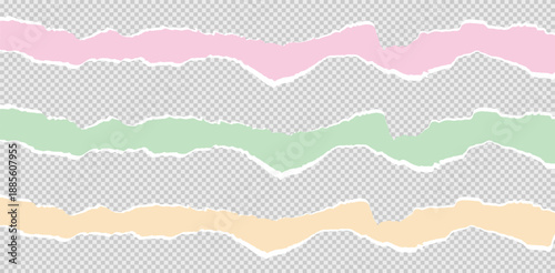 Pastel torn paper layered background texture