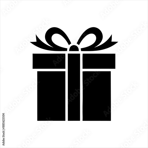 Beautiful gift box with ribbon on white background