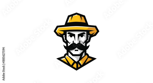 Man in hat with mustache