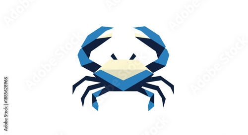 Geometric crab art