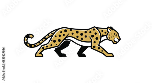Prowling jaguar illustration