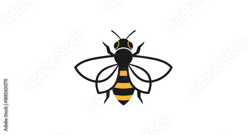 Stylized bee illustration