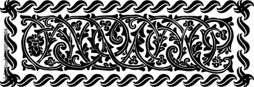 traditional pattern of sumatera. floral pattern with dark color