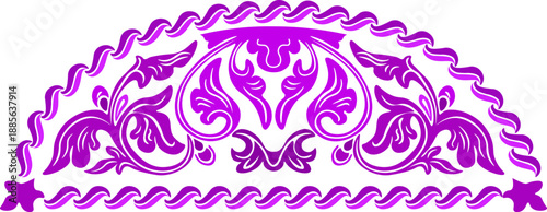 Floral pattern. wood carving pattern