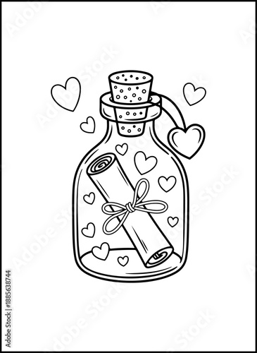 Bold Easy Valentine’s Day Coloring Pages for Kids | Bold and easy Valentine’s Day coloring pages with thick outlines and simple shapes, perfect for young kids, preschoolers, and beginners.