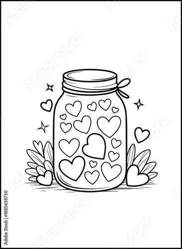 Bold Easy Valentine’s Day Coloring Pages for Kids | Bold and easy Valentine’s Day coloring pages with thick outlines and simple shapes, perfect for young kids, preschoolers, and beginners.