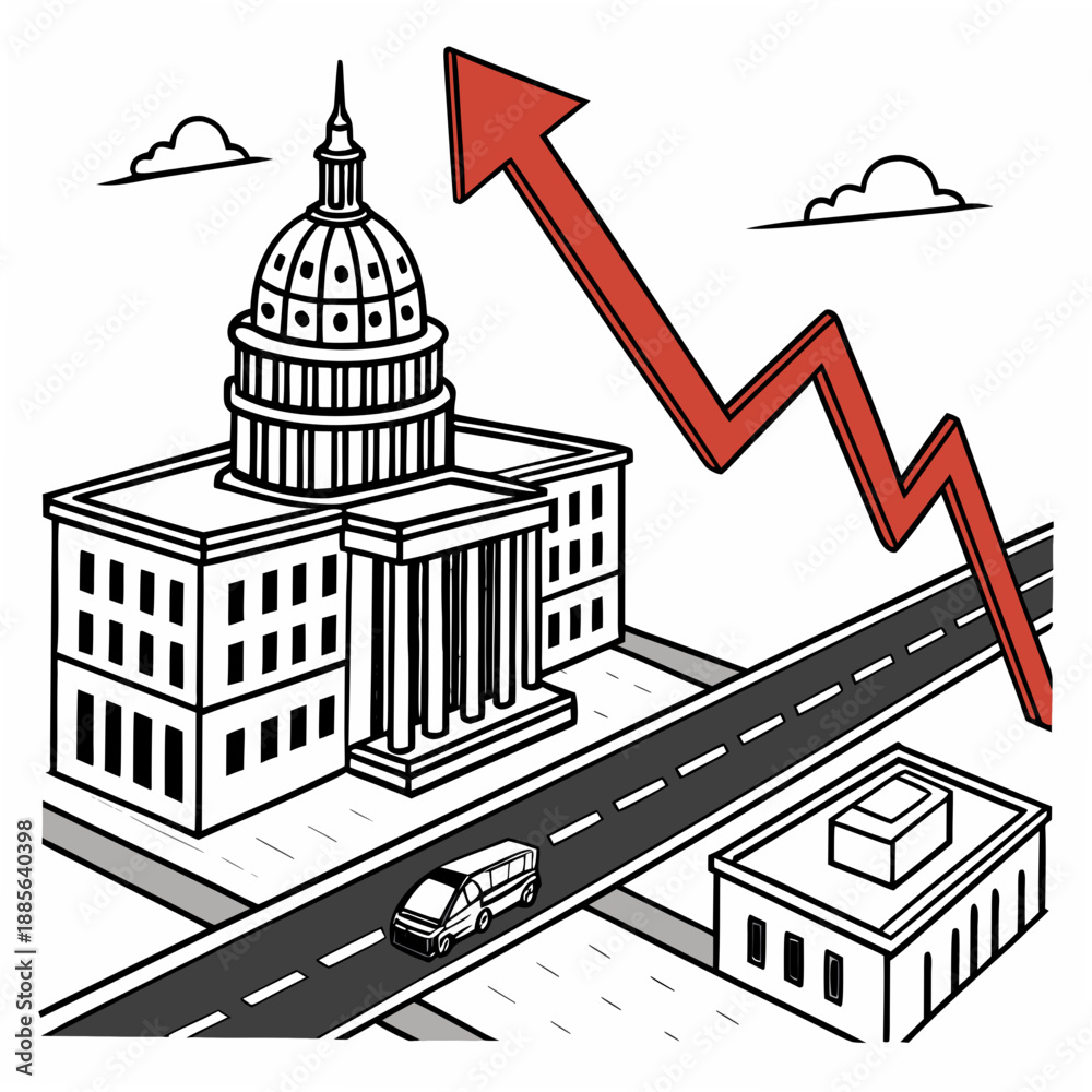 Fototapeta premium Large scale infrastructure development economy growth