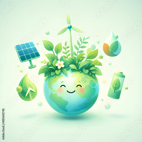 Eco Friendly Energy and Sustainability Concept for Green Campaign and Environmental Design