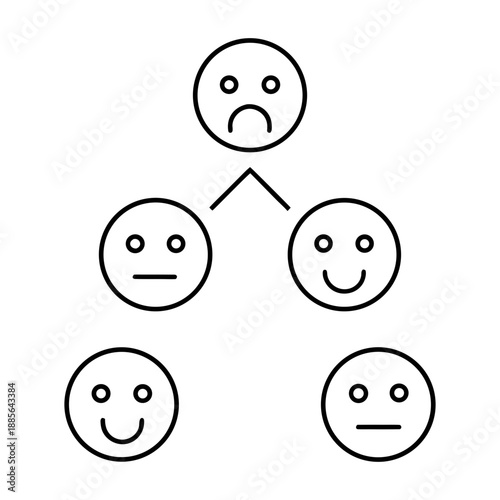 Trending Social Media Reaction Icons Line Art Vector On Transparent Background