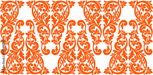 Floral pattern. wood carving pattern