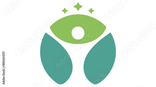 Symbolic eye with stars