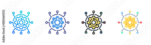 Automation Icon Set Multiple Style Collection