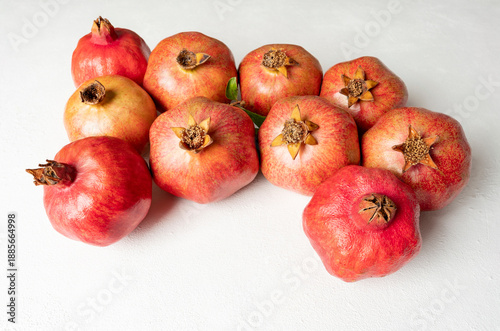 Pomegranates on a white background