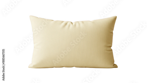 Elegant cream striped pillow