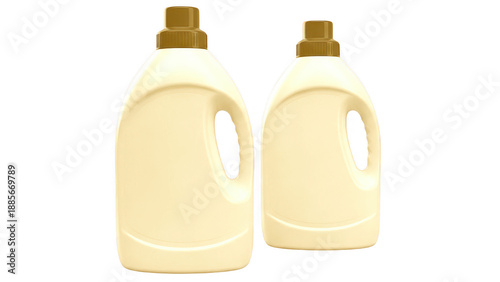 Two bottles of laundry detergent