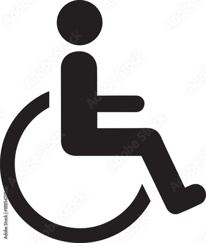 Standard Accessibility and Disability Wheelchair Symbol