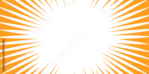 Sun Rays or Explosion Boom for Comic Books Radial Background Vector. Radius Cartoon Pattern Abstract Background. Multicolored colorfull manga. 