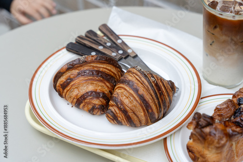 Wallpaper Mural croissant and coffee Torontodigital.ca