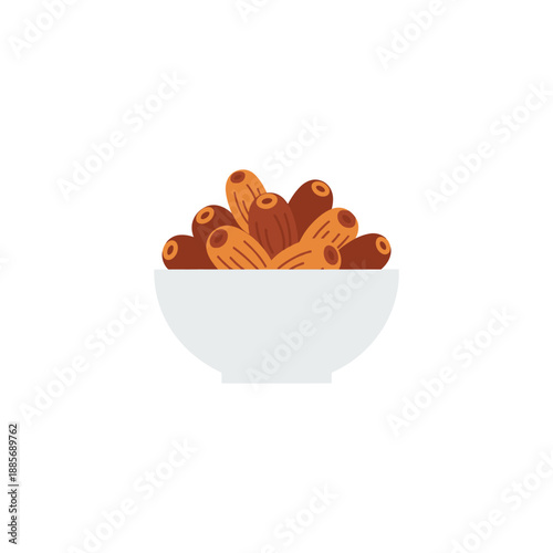 Cinnamon sticks in a white ceramic bowl.