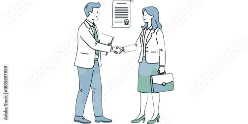 Professional Medical Partnership

Healthcare Business Agreement

Corporate Handshake Illustration
