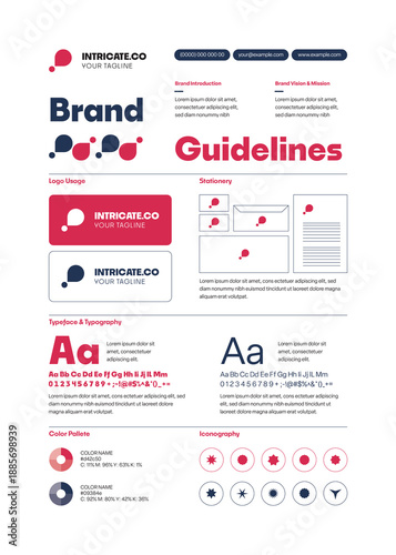 Pink And Blue Brand Guidelines Event Festival