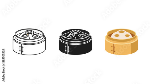 Three grinders in black, white, and brown on white background