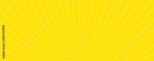 Yellow background sunray abstract summer design.