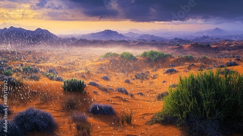 Desert Sunrise Landscape