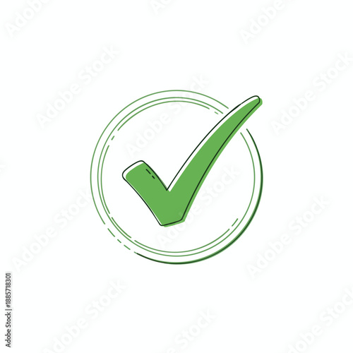 Green Checkmark Icon in Circle