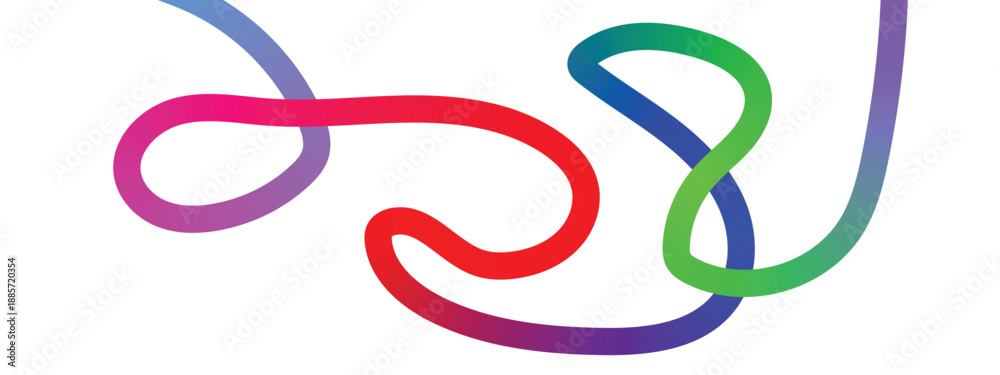 Fototapeta premium colorful gradient curved line.