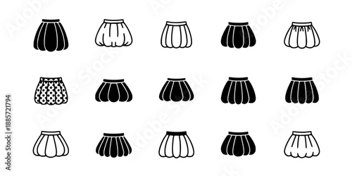 Bubble Hem Skirt Voluminous Fashion Silhouette