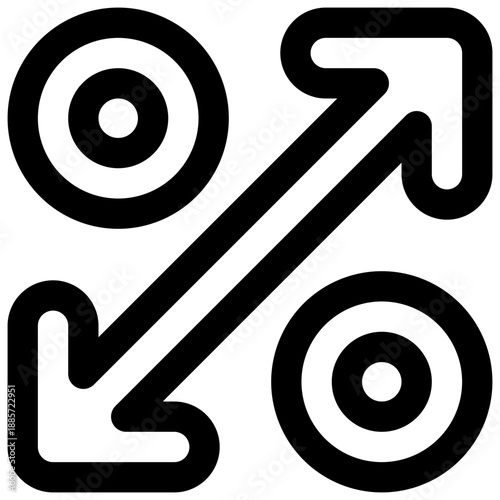 Interest rate. Editable stroke vector icon.