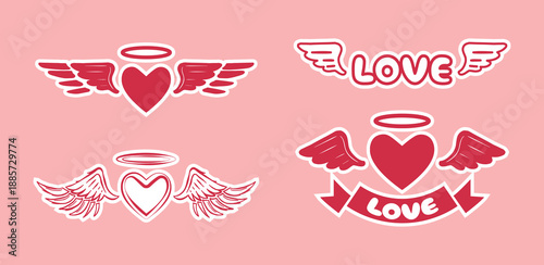 love and heart symbol sticker