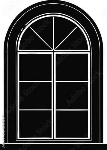Arched Window, Classic Architectural Silhouette