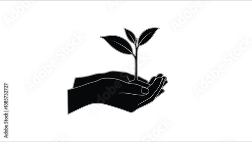 Two classic taxi cabs depicted in a striking black silhouette