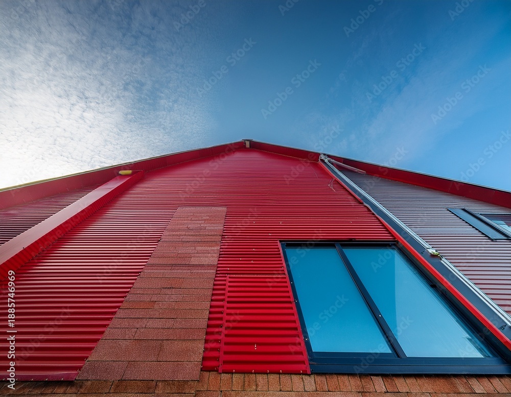 Obraz premium medium shot of noncombustible fireresistant cladding materials applied to an exterior wall emphasizing safety and robust construction