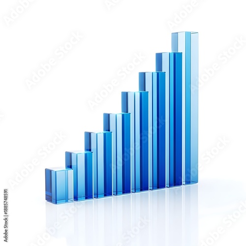 Increasing business growth chart with blue bars Free Download Increasing business growth chart with blue bars - GFXLoad