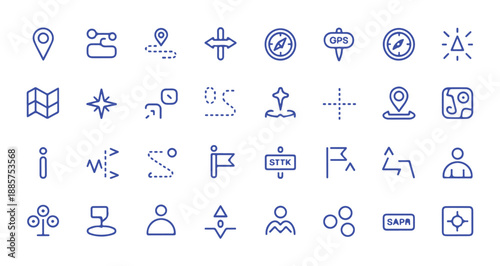 Navigation Icons Set for Web and Mobile Applications