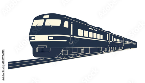 A fast electric locomotive in motion speeds past a city railway station platform as passengers wait for their commuter transport journey along the steel railroad tracks