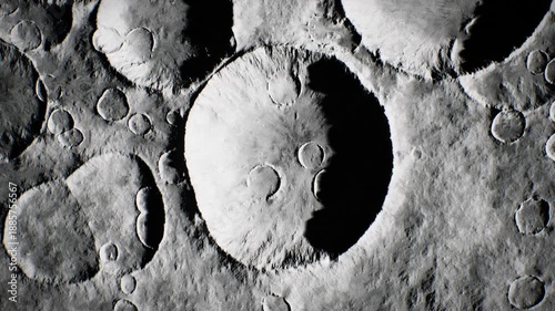 Moon Surface Detail Reveals Large And Small Craters