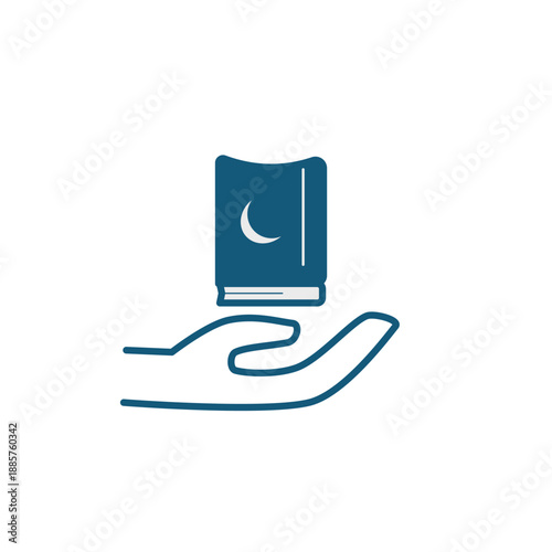 what are the symbols of ramadan kareem icon ilustration book muslim art